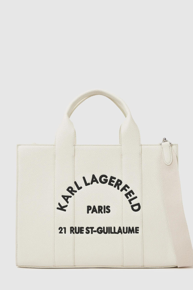 Kabelka Karl Lagerfeld K/Rsg Md Square Tote Peb Emb Off White