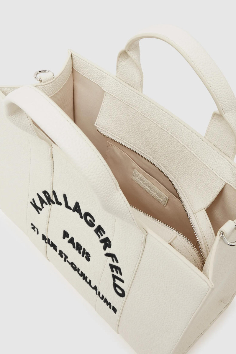 Kabelka Karl Lagerfeld K/Rsg Md Square Tote Peb Emb Off White