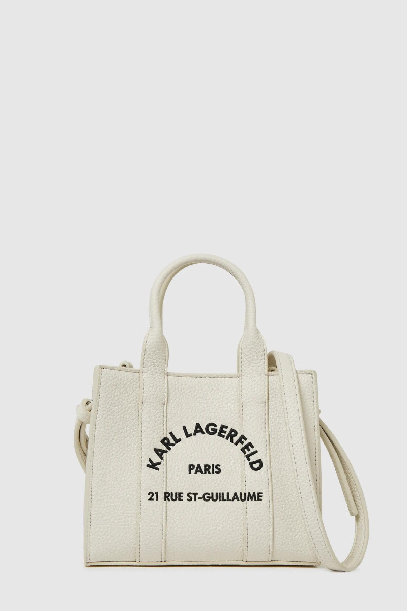 Kabelka Karl Lagerfeld K/Rsg Mn Square Tote Peb Emb Off White