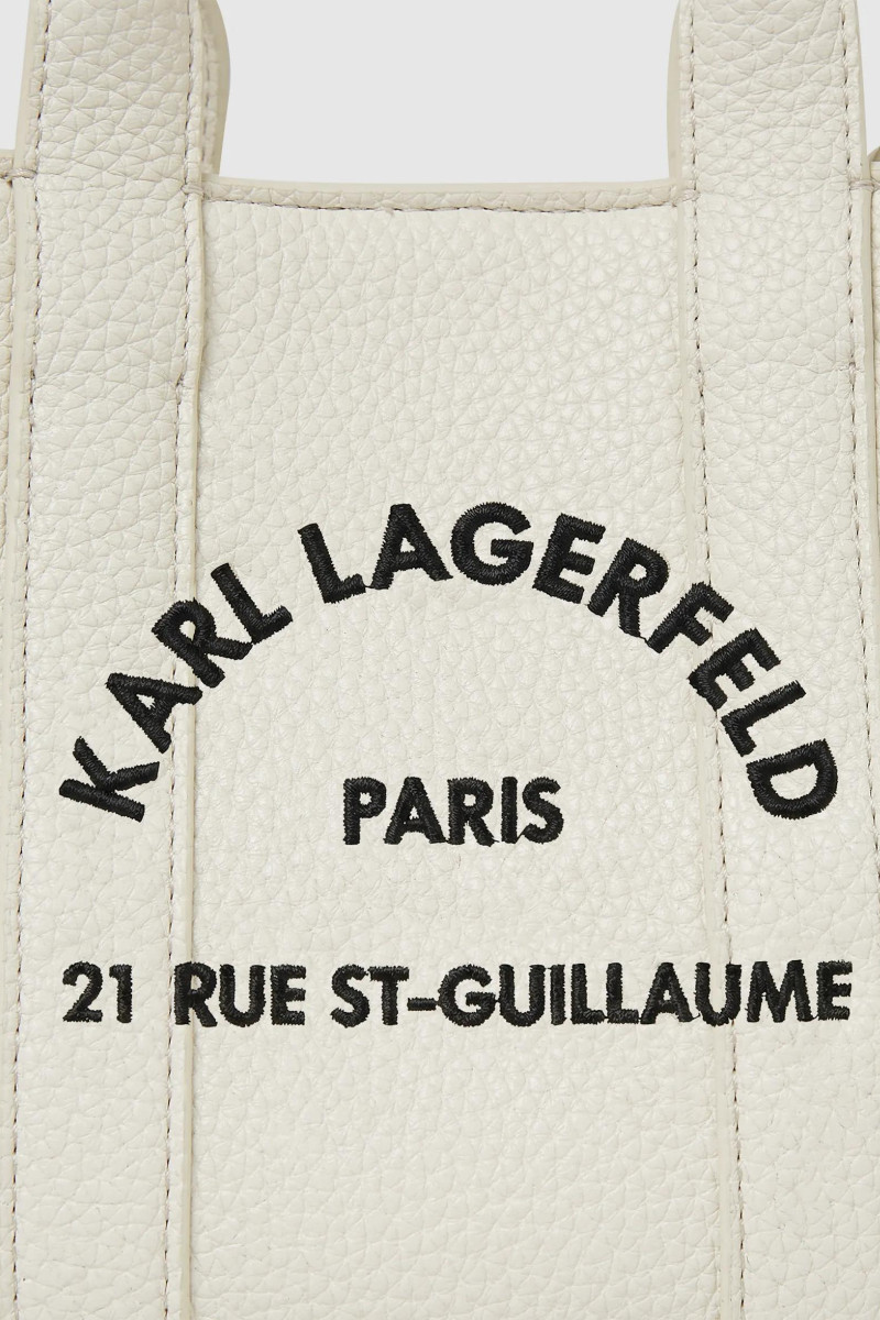 Kabelka Karl Lagerfeld K/Rsg Mn Square Tote Peb Emb Off White