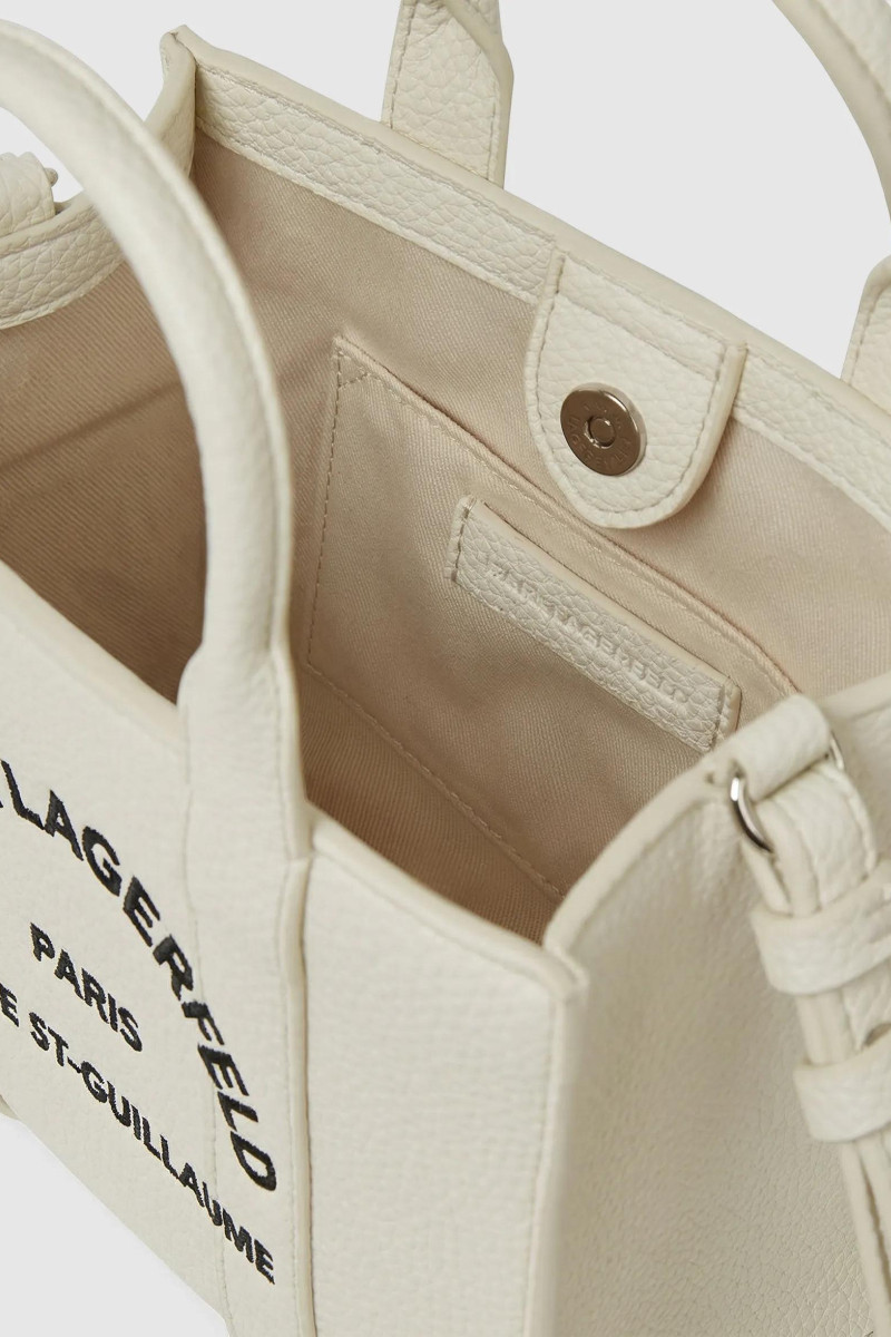 Kabelka Karl Lagerfeld K/Rsg Mn Square Tote Peb Emb Off White