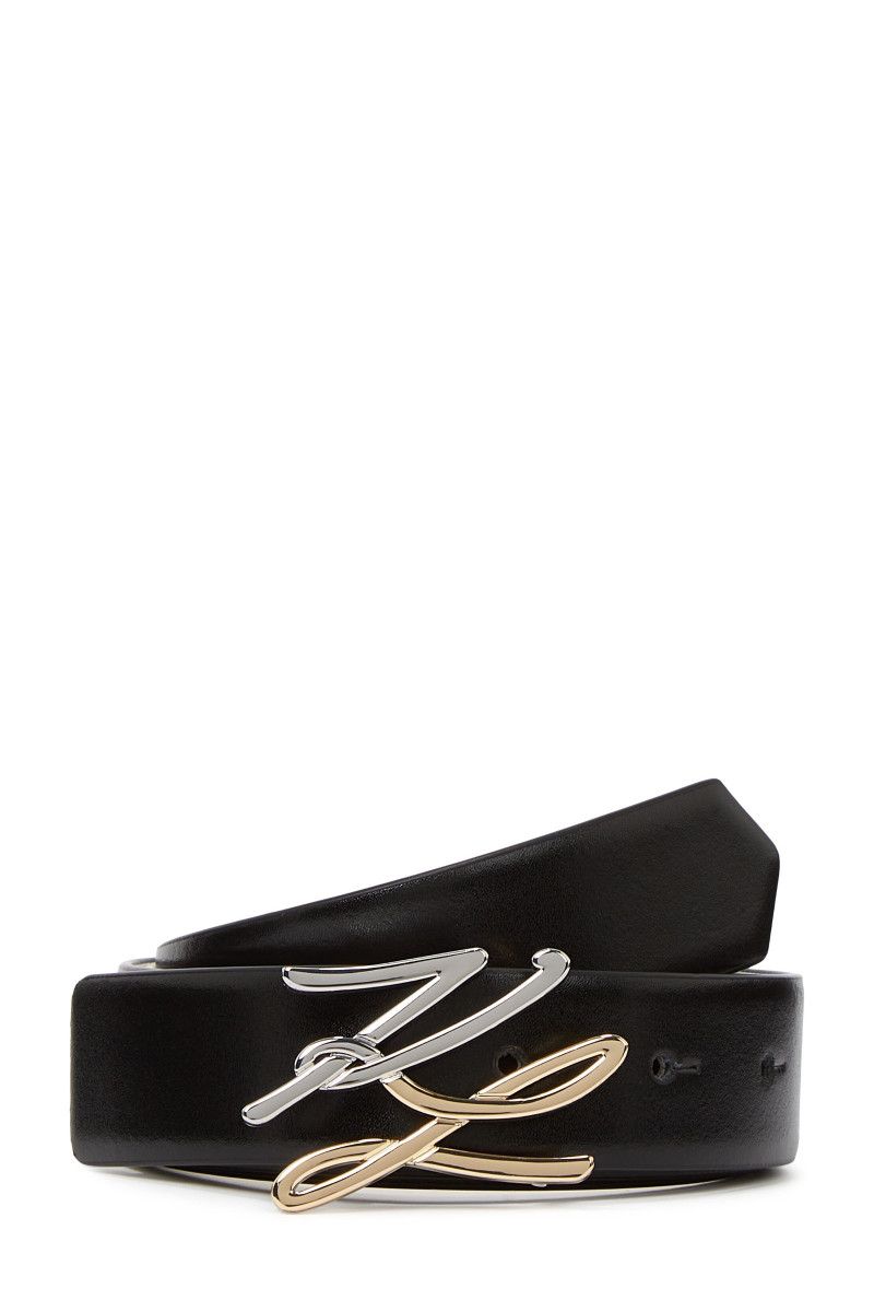 Opasok Karl Lagerfeld K/Autograph Rv G/S H3 Belt Gp White/Black
