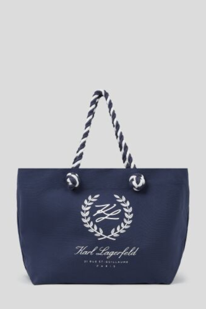 Kabelka Karl Lagerfeld K/Hotel Karl Crest Canvas Bag Medieval Blue