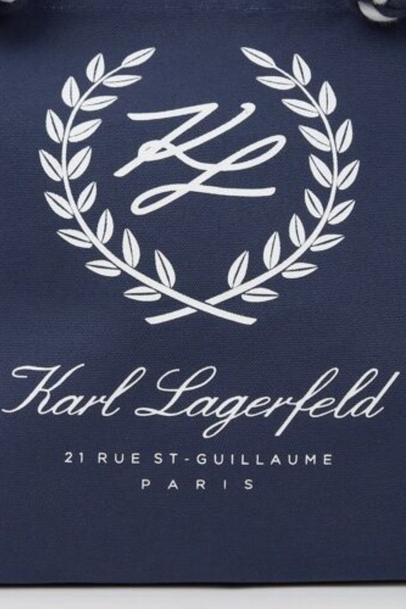 Kabelka Karl Lagerfeld K/Hotel Karl Crest Canvas Bag Medieval Blue