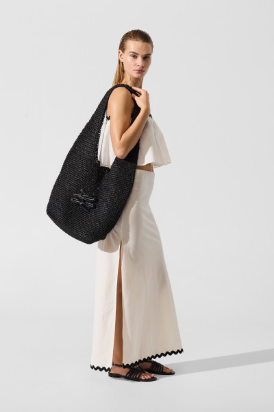 KABELKA KARL LAGERFELD K/AUTOGRAPH CROCHET TOTE BAG - Fotografia č. 2