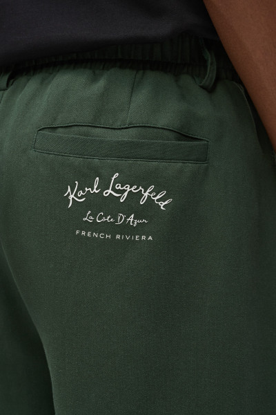 ŠORTKY KARL LAGERFELD VACANCES TENCEL BLEND SHORTS - Fotografia č. 4