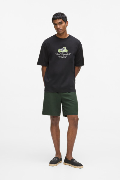 ŠORTKY KARL LAGERFELD VACANCES TENCEL BLEND SHORTS - Fotografia č. 2