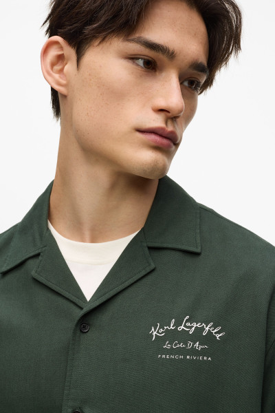 KOŠILE KARL LAGERFELD VACANCES SSLV SHIRT - Fotografie č. 3