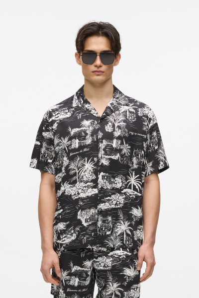 KOŠEĽA KARL LAGERFELD VACANCES AOP SSLV SHIRT - Fotografia č. 1