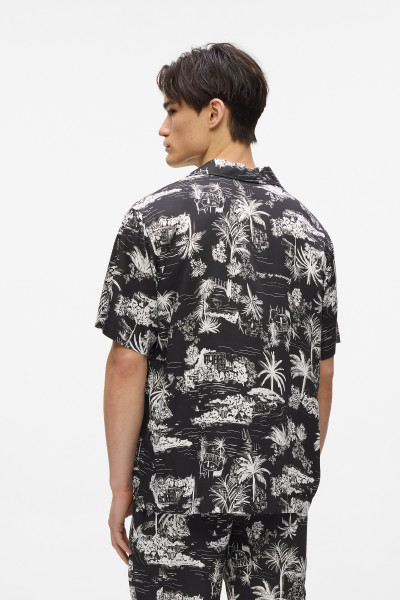 KOŠEĽA KARL LAGERFELD VACANCES AOP SSLV SHIRT - Fotografia č. 2