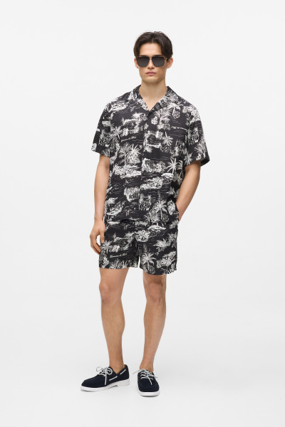 KOŠEĽA KARL LAGERFELD VACANCES AOP SSLV SHIRT - Fotografia č. 4