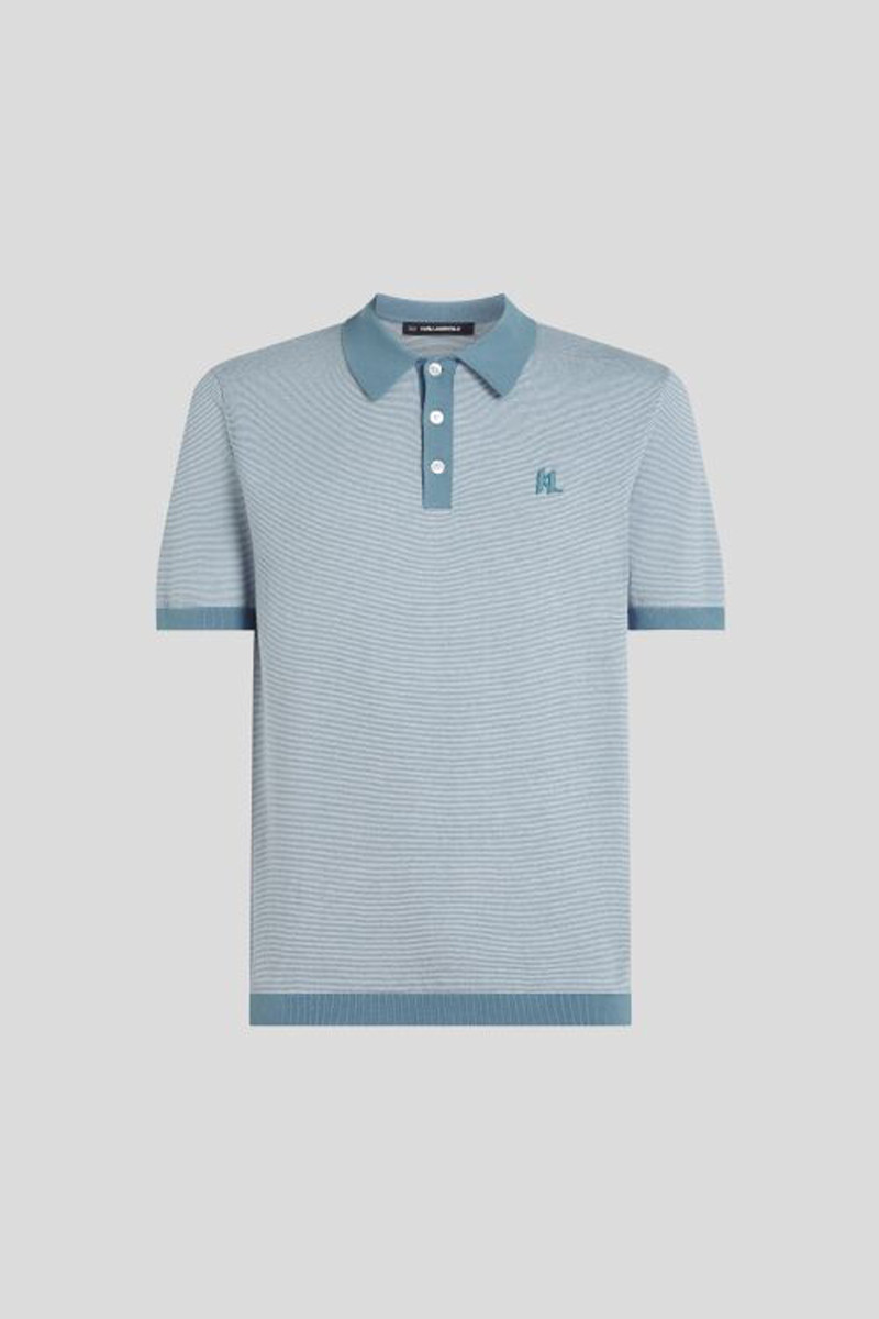 Polokošeľa Karl Lagerfeld Ottomann Striped Polo Coronet Blue