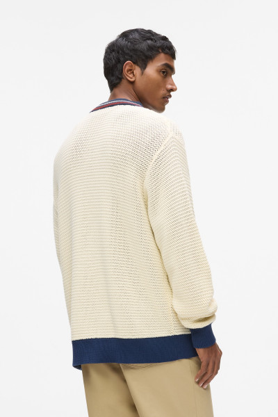 KARDIGAN KARL LAGERFELD IKON LIGHT STRUCTURE CARDIGAN - Fotografie č. 2