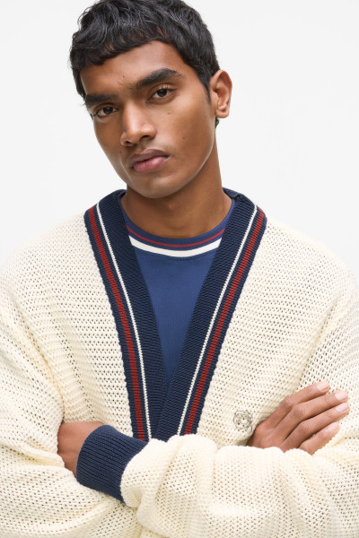 KARDIGAN KARL LAGERFELD IKON LIGHT STRUCTURE CARDIGAN - Fotografie č. 3