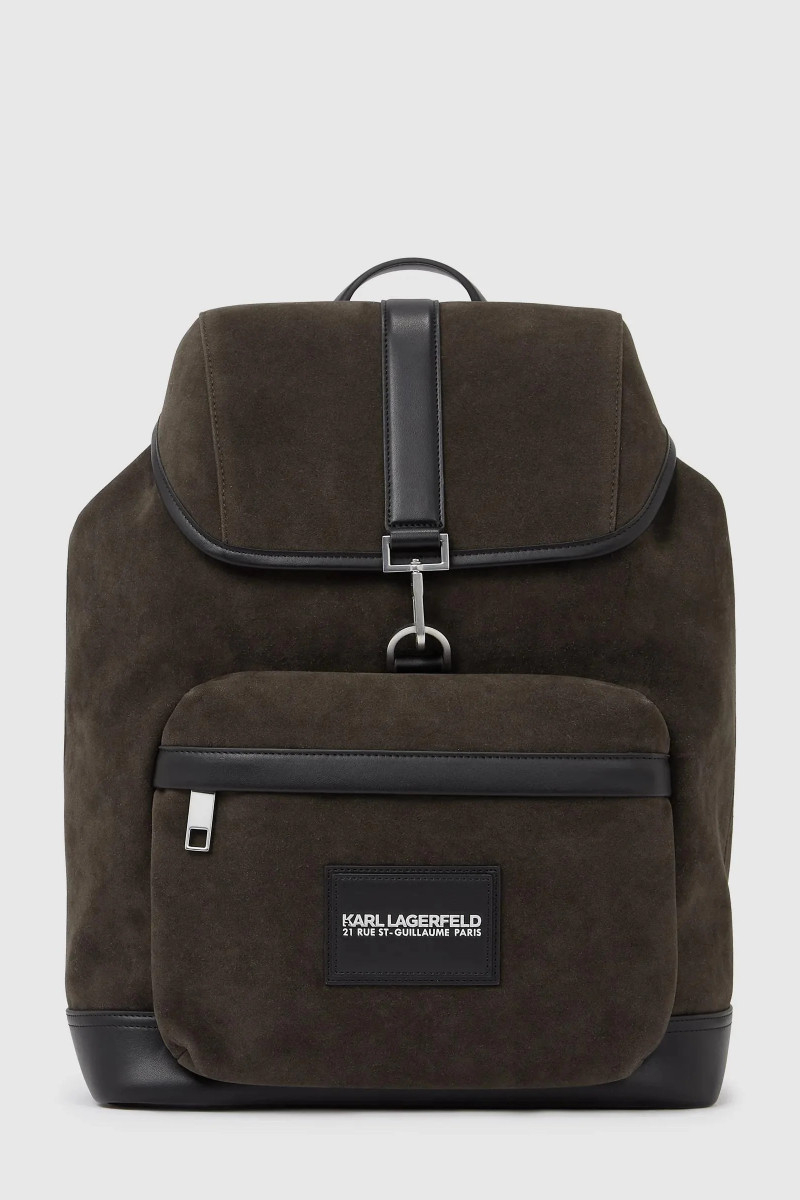 Batoh Karl Lagerfeld K/Traveller Faux Suede Bckpack Fudge