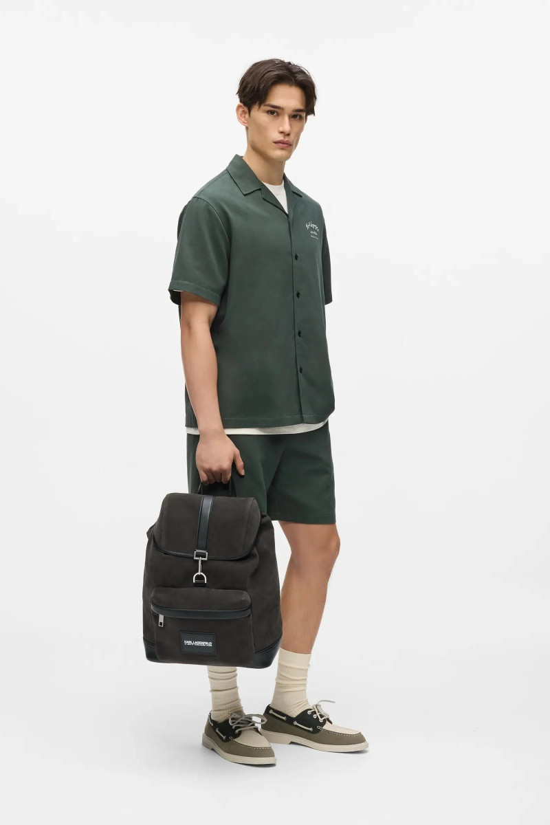 Batoh Karl Lagerfeld K/Traveller Faux Suede Bckpack Fudge