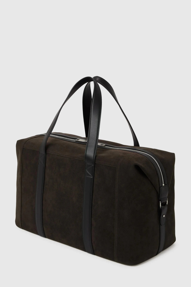 Taška Karl Lagerfeld K/Traveller Faux Suede Wkndr Fudge
