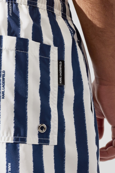 PLAVKY KARL LAGERFELD STRIPED MED BOARDSHORT - Fotografia č. 3