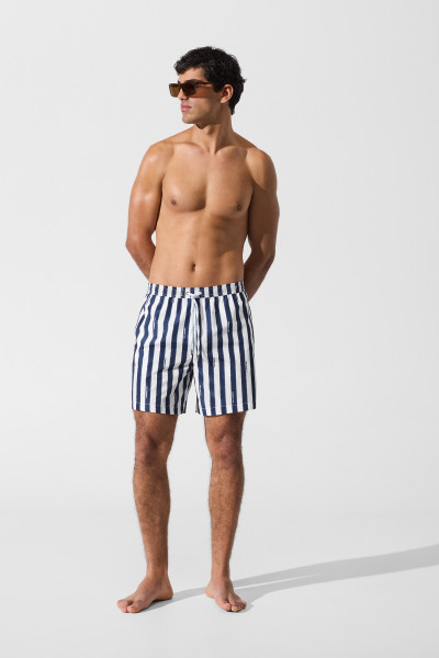 PLAVKY KARL LAGERFELD STRIPED MED BOARDSHORT - Fotografia č. 4