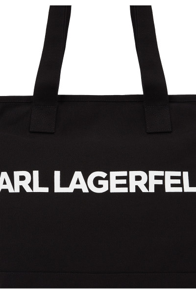 TAŠKA KARL LAGERFELD ELONGATED LOGO XL TOTE - Fotografie č. 4