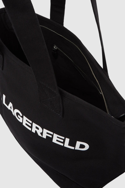 TÁSKA KARL LAGERFELD ELONGATED LOGO XL TOTE - Kép 5