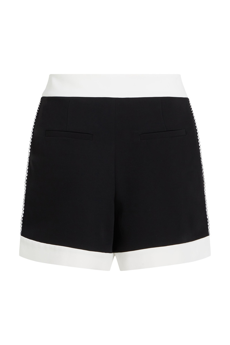 Šortky Karl Lagerfeld Chain Detail Shorts White/Black
