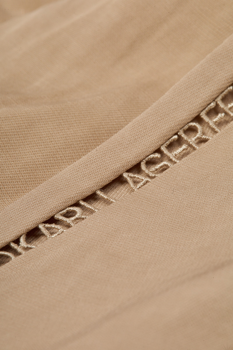 Nohavice Karl Lagerfeld Embroidery Detail Pants Safari