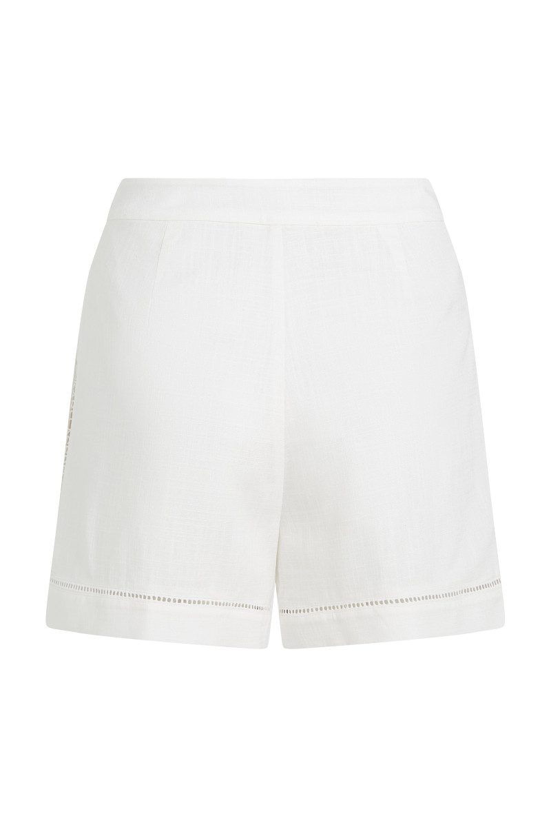 Šortky Karl Lagerfeld Embroidery Detail Shorts White
