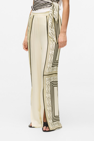 NOHAVICE KARL LAGERFELD SCARF PRINT PJ PANTS - Fotografia č. 1