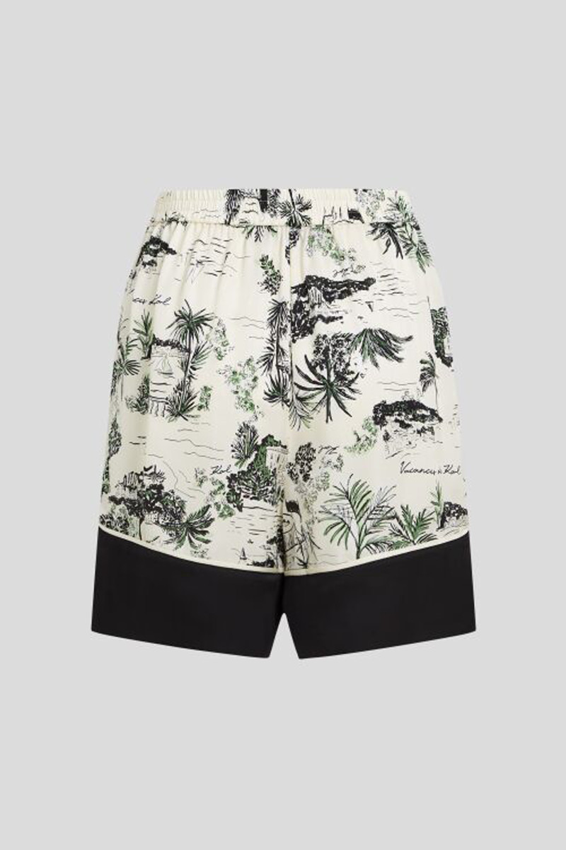 Šortky Karl Lagerfeld Printed Pj Shorts Vacancesdekarl Black