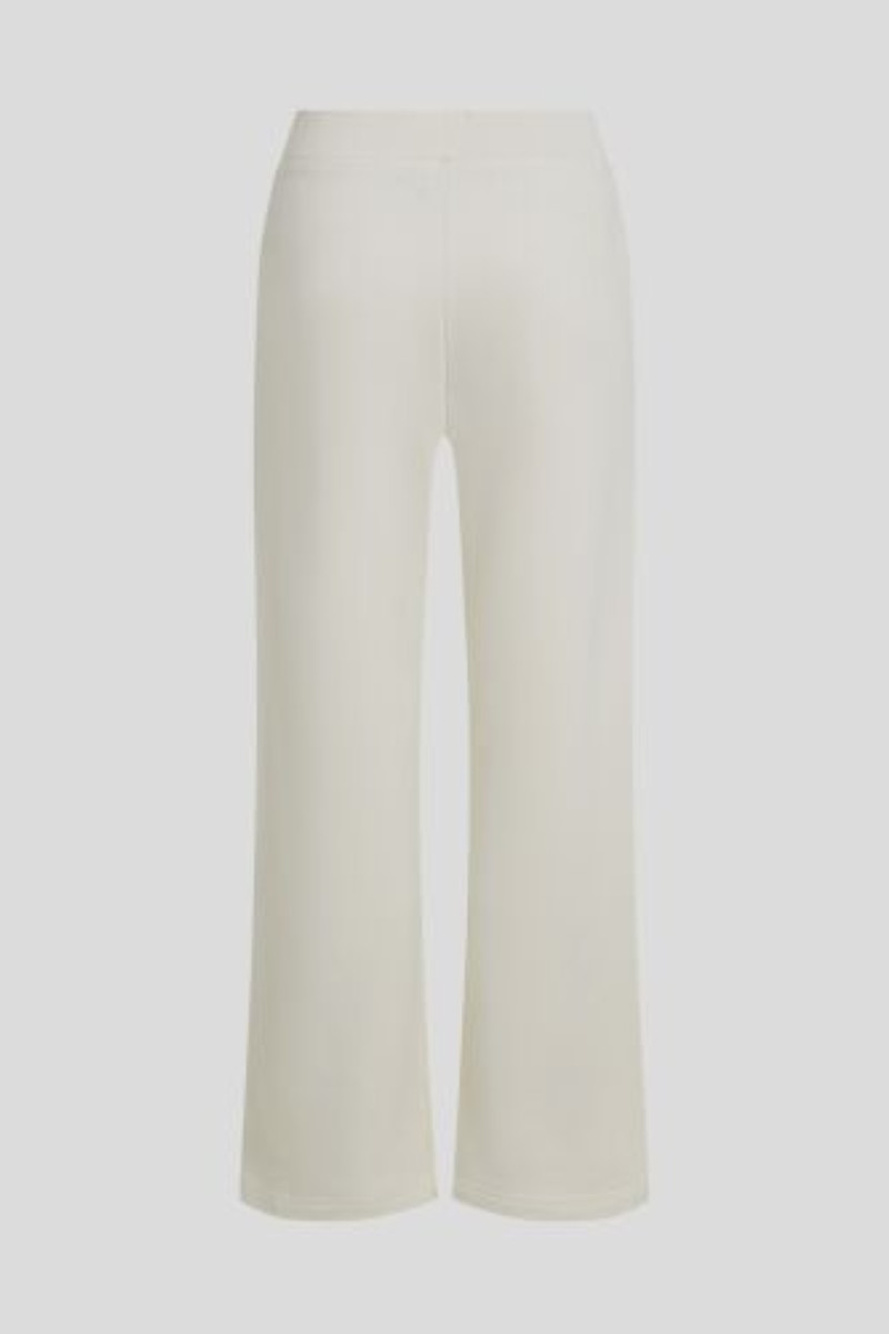 Tepláky Karl Lagerfeld Embroidery Detail Sweatpants Cannoli Cream