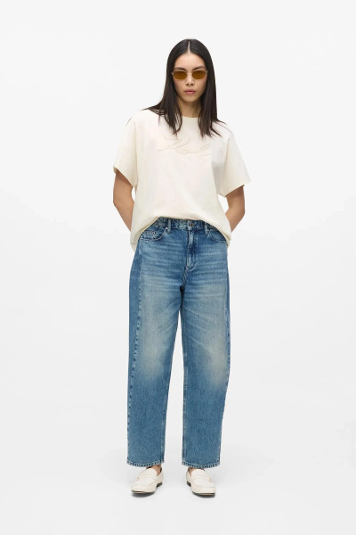 DŽÍNY KARL LAGERFELD BARREL DENIM PANTS - Fotografie č. 1
