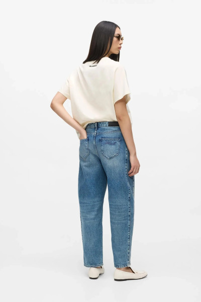 DŽÍNY KARL LAGERFELD BARREL DENIM PANTS - Fotografie č. 3
