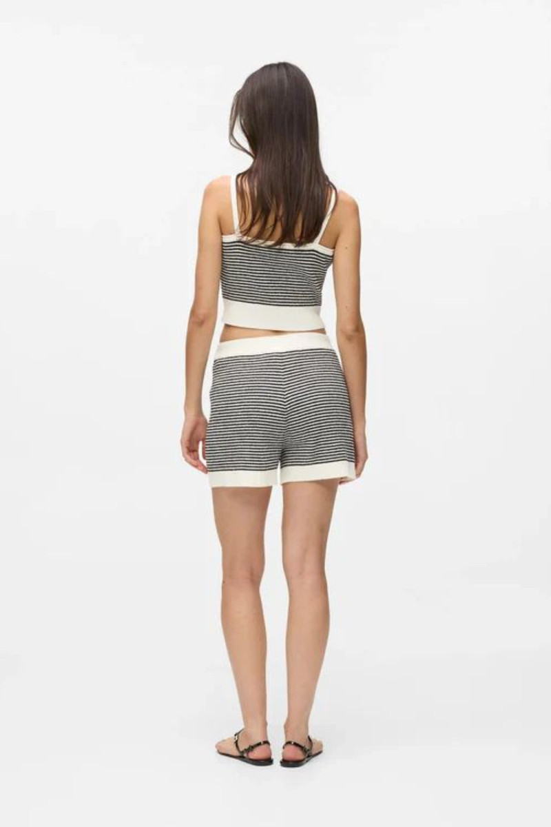 Šortky Karl Lagerfeld Ikon Striped Knit Shorts Small Stripe Black-White