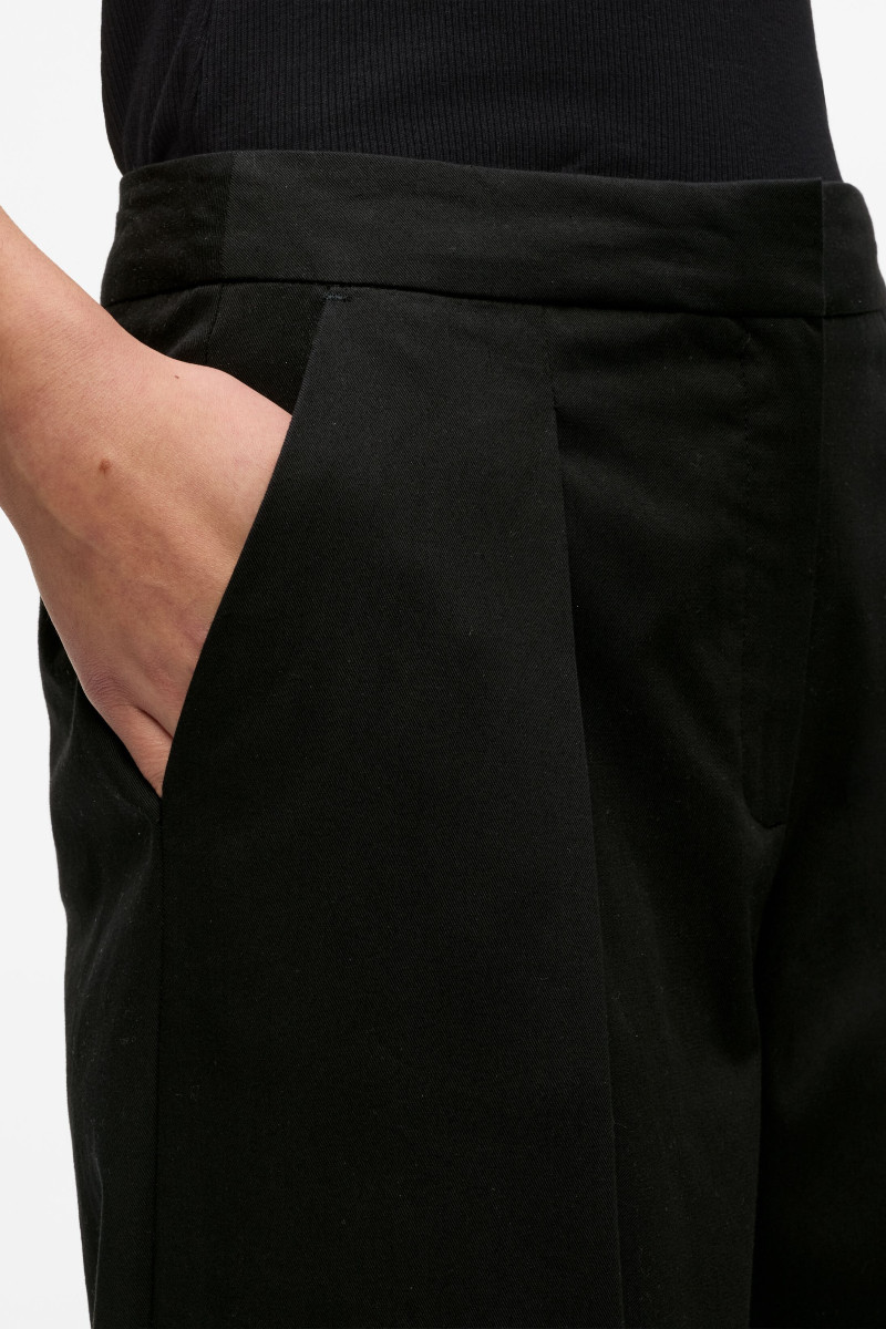 Nohavice Karl Lagerfeld Structured Suit Pants Black