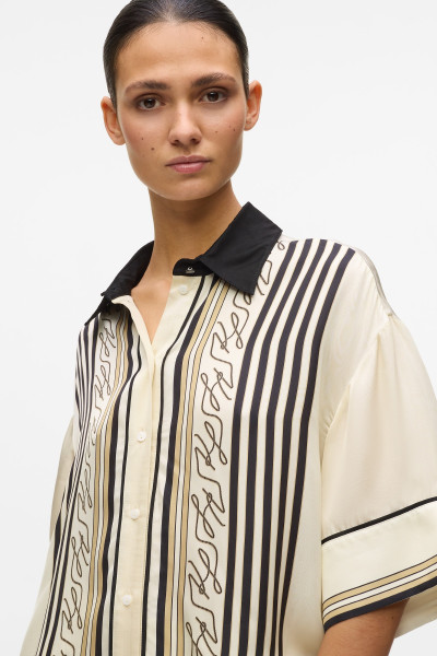 BLÚZKA KARL LAGERFELD FLUID PJ BLOUSE - Fotografia č. 4