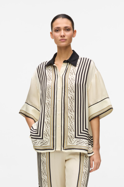 BLÚZKA KARL LAGERFELD FLUID PJ BLOUSE - Fotografia č. 1