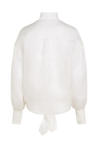 HALENKA KARL LAGERFELD STUDIO ORGANZA TIE BLOUSE - Fotografie č. 2