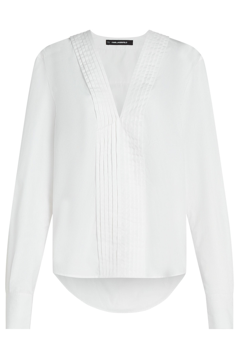 Blúzka Karl Lagerfeld Studio Poplin Blouse White