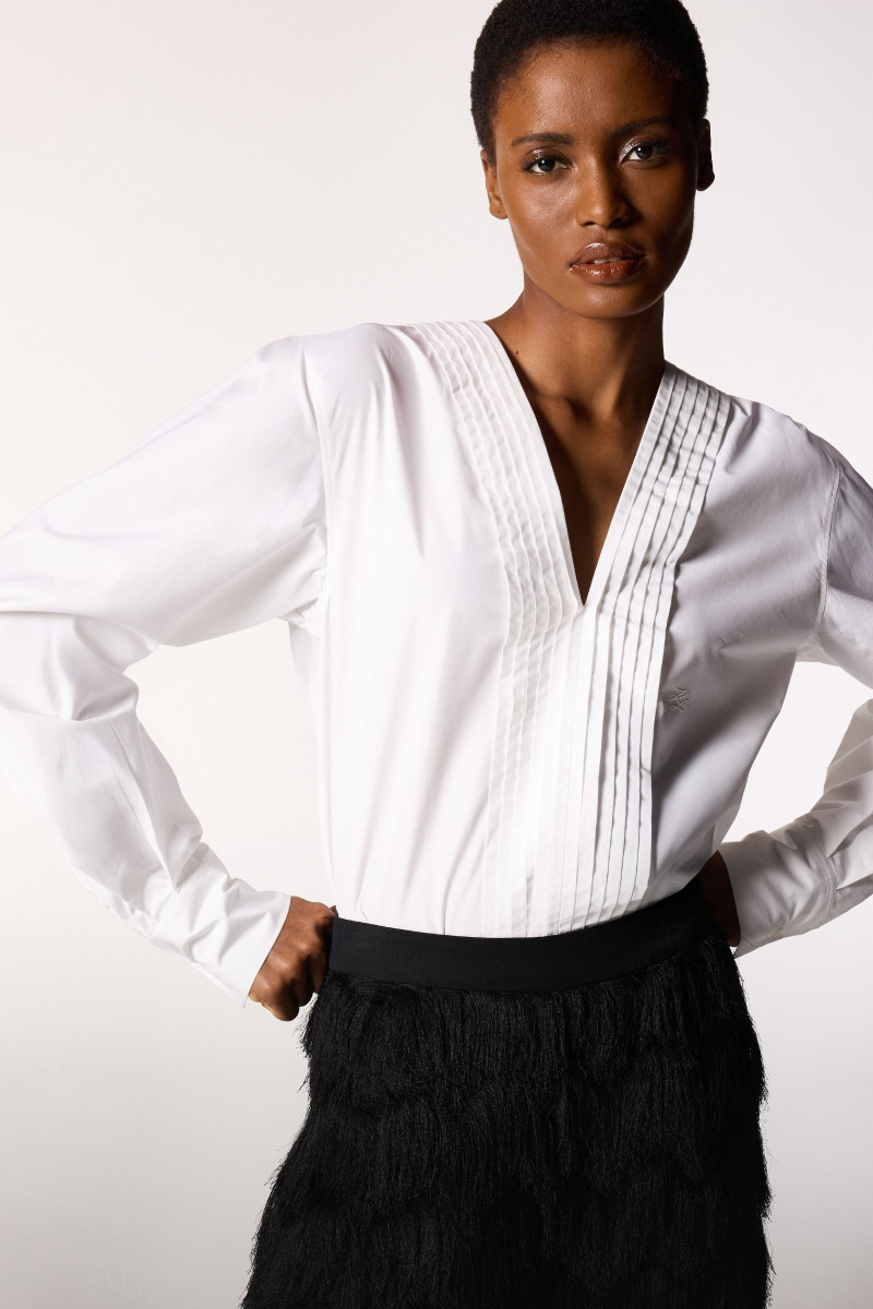 Blúzka Karl Lagerfeld Studio Poplin Blouse White
