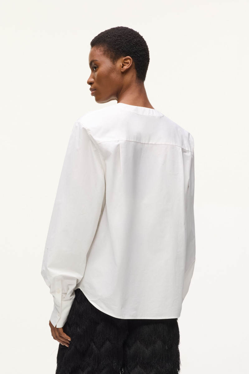 Blúzka Karl Lagerfeld Studio Poplin Blouse White