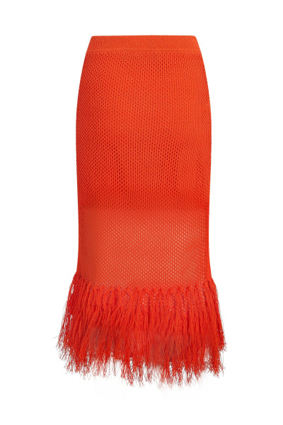 SUKNĚ KARL LAGERFELD CROCHET KNIT SKIRT - Fotografie č. 2