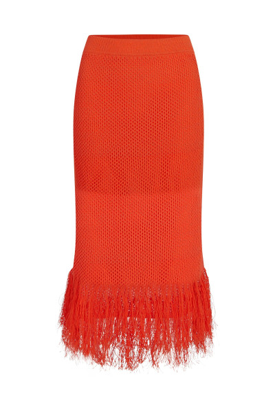 SUKNĚ KARL LAGERFELD CROCHET KNIT SKIRT - Fotografie č. 1