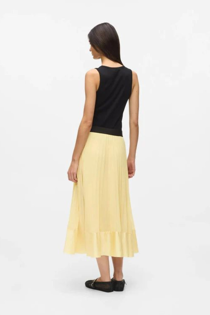 Sukňa Karl Lagerfeld Pleated Skirt Sunlight