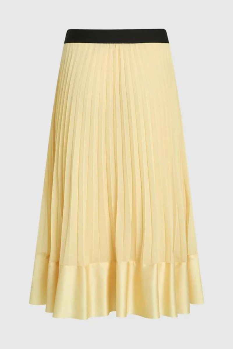 Sukňa Karl Lagerfeld Pleated Skirt Sunlight