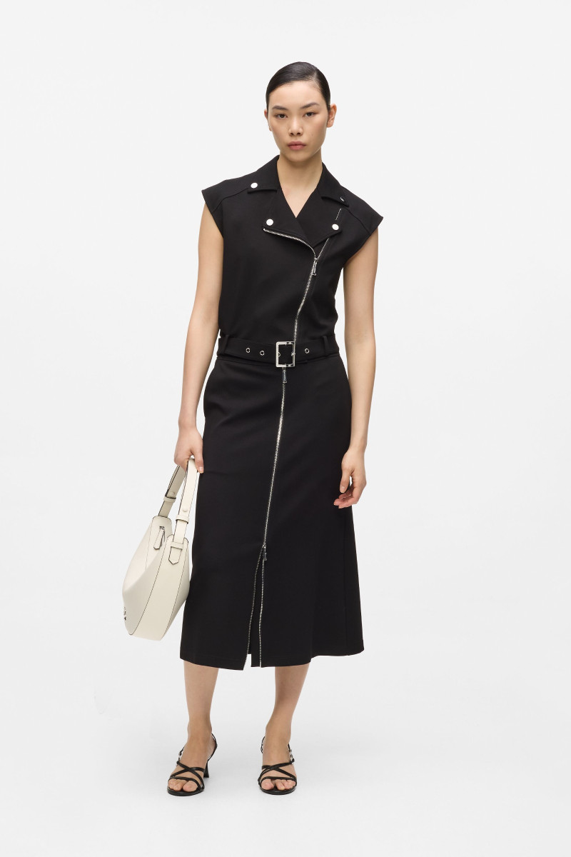 Sukňa Karl Lagerfeld Jersey Biker Skirt Black