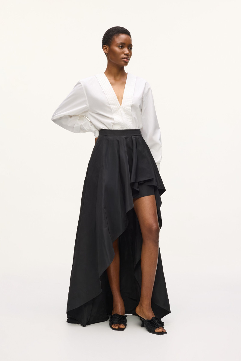 Sukňa Karl Lagerfeld Studio Ruffle Skirt Black