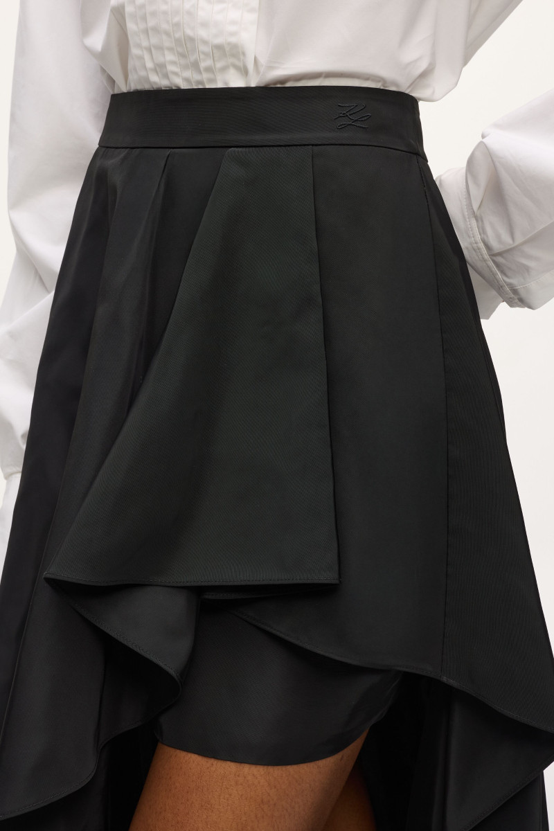 Sukňa Karl Lagerfeld Studio Ruffle Skirt Black
