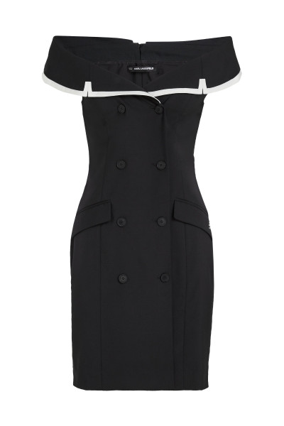 ŠATY KARL LAGERFELD BW BLAZER DRESS - Fotografie č. 5