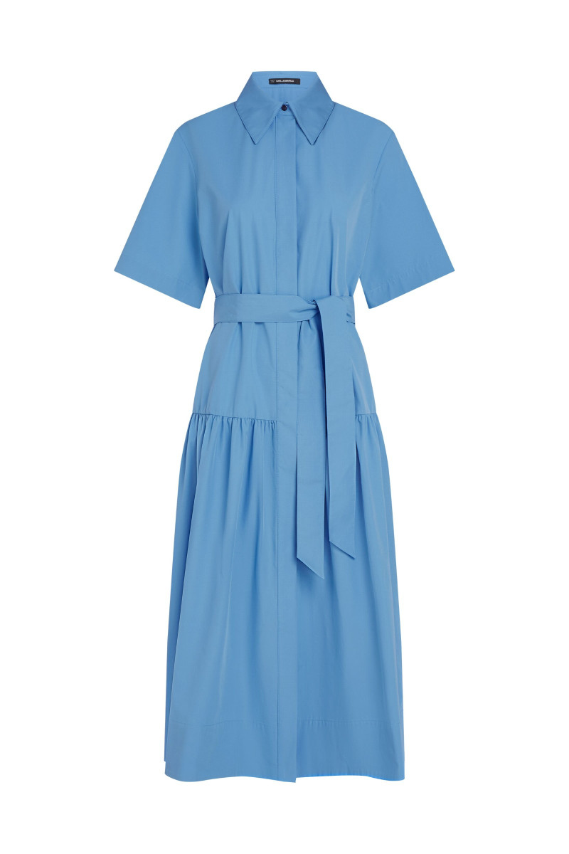 Šaty Karl Lagerfeld Shirt Dress Silver Lake Blue